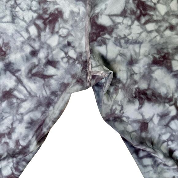 Athleta Salutation Stash Pocket II Printed 7/8 Leggings Tie Dye Blue Gray 2X - Picture 4 of 5